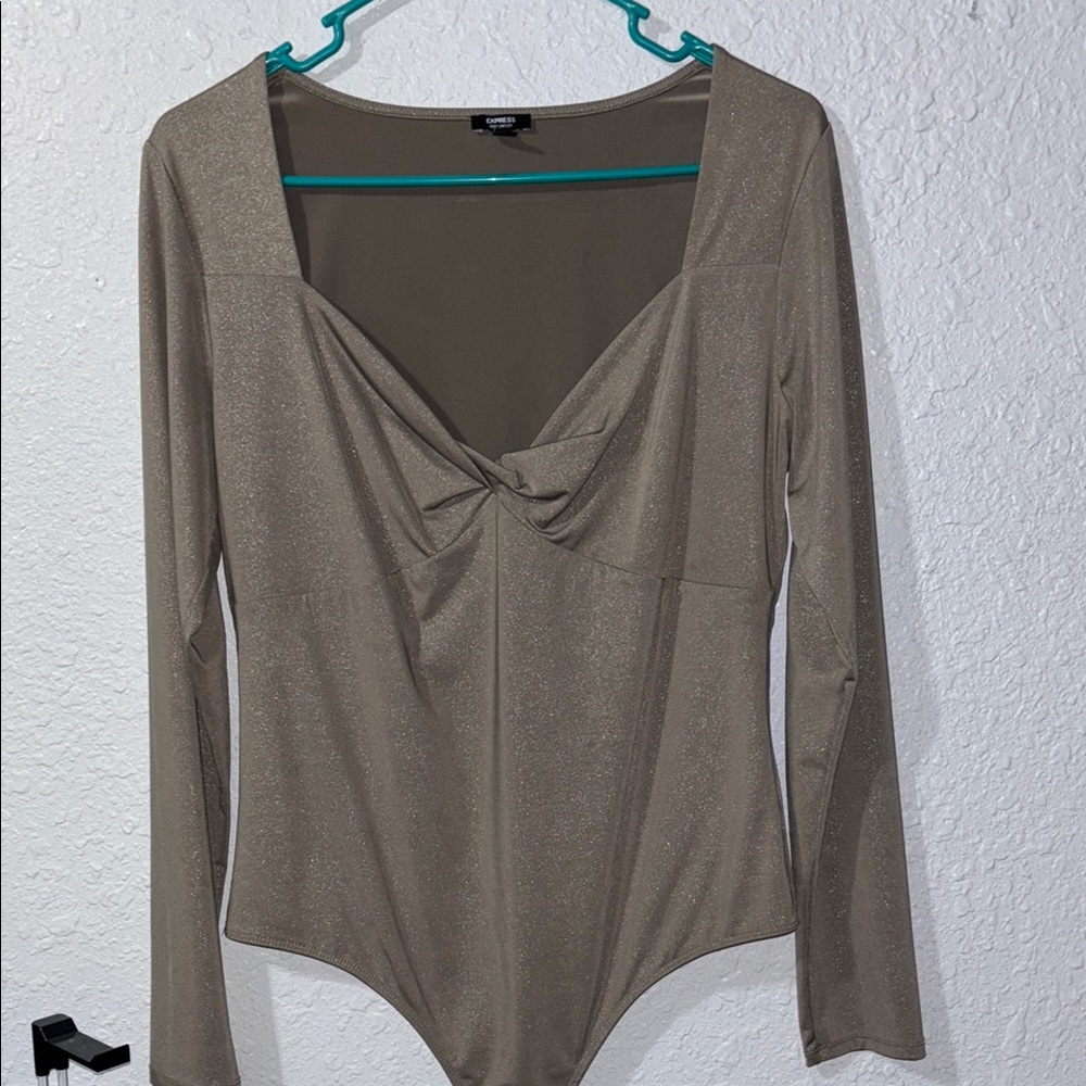 Elegant Olive Green Women's Top